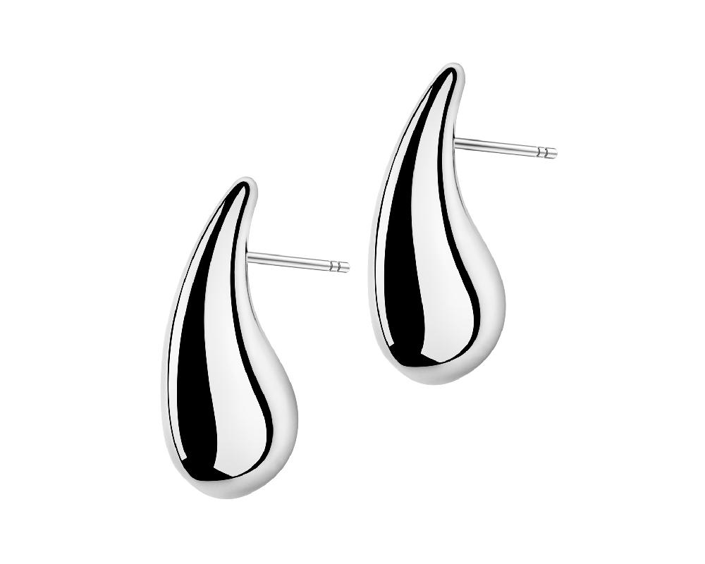 elixa KOLCZYKI ZE STALI SZLACHETNEJ - ŁEZKI EL536-5224