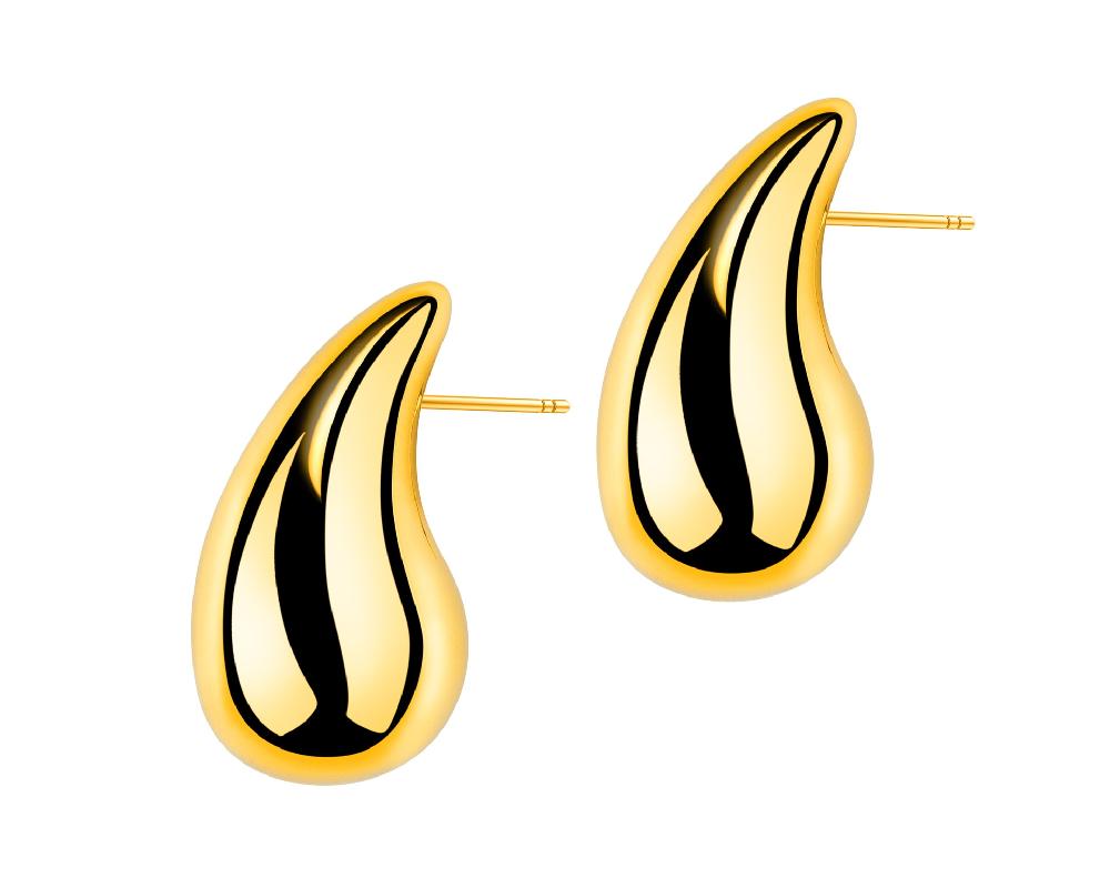 elixa KOLCZYKI ZE STALI SZLACHETNEJ - ŁEZKI EL537-1374