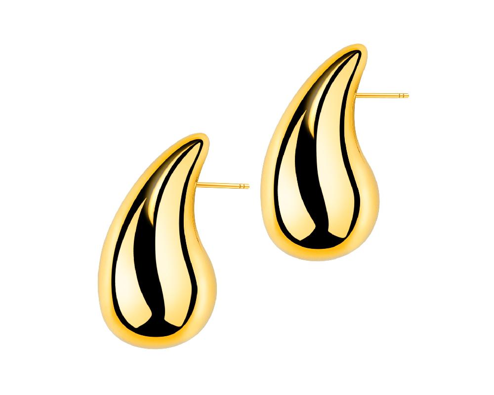 elixa KOLCZYKI ZE STALI SZLACHETNEJ - ŁEZKI EL537-1384