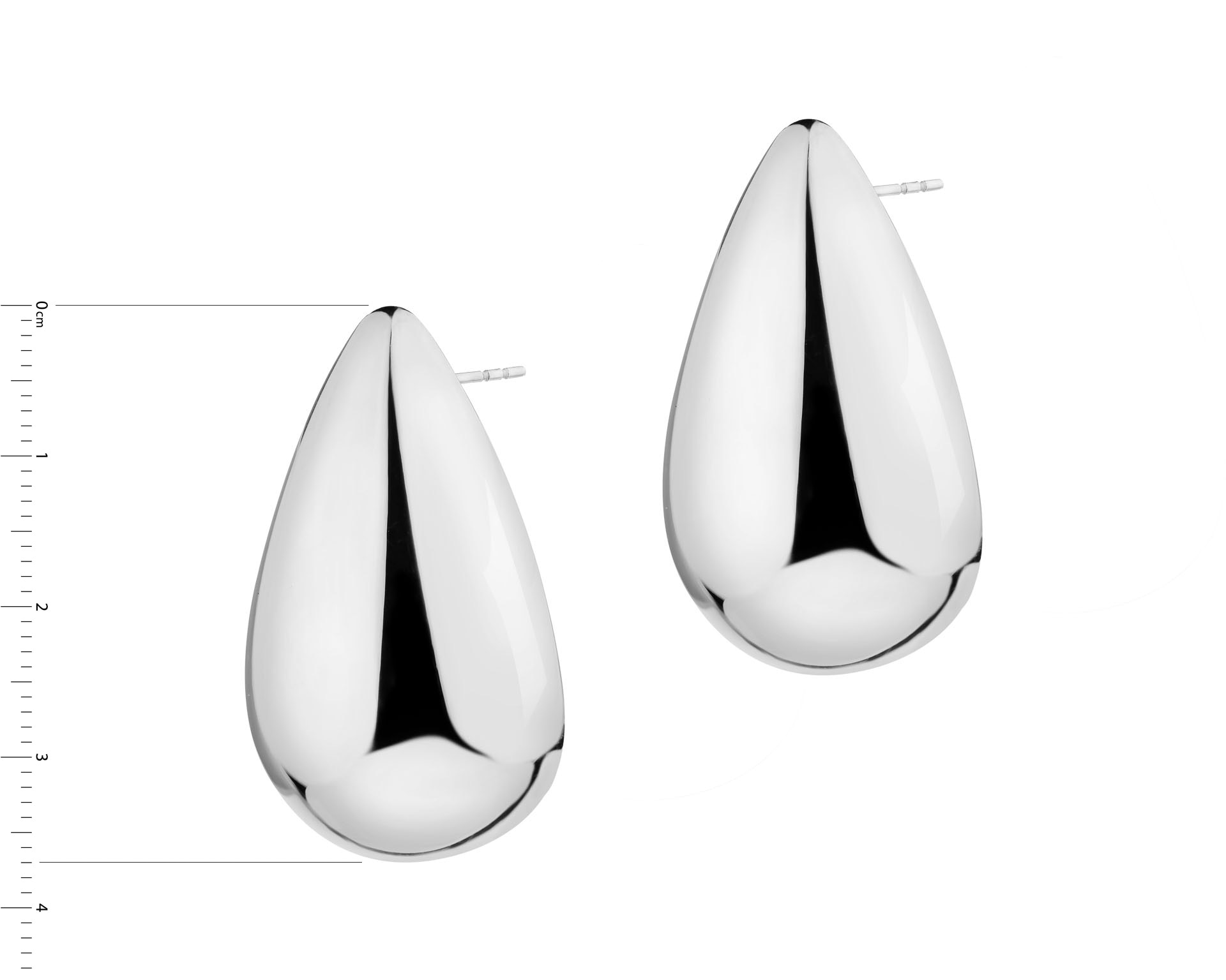 Elixa KOLCZYKI ZE STALI SZLACHETNEJ - ŁEZKI EL539-0767