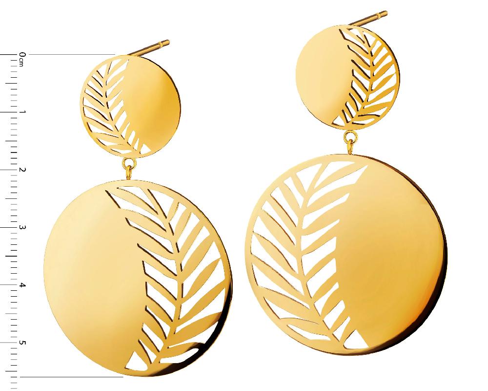 Elixa KOLCZYKI ZE STALI SZLACHETNEJ - LIŚCIE EL536-7078