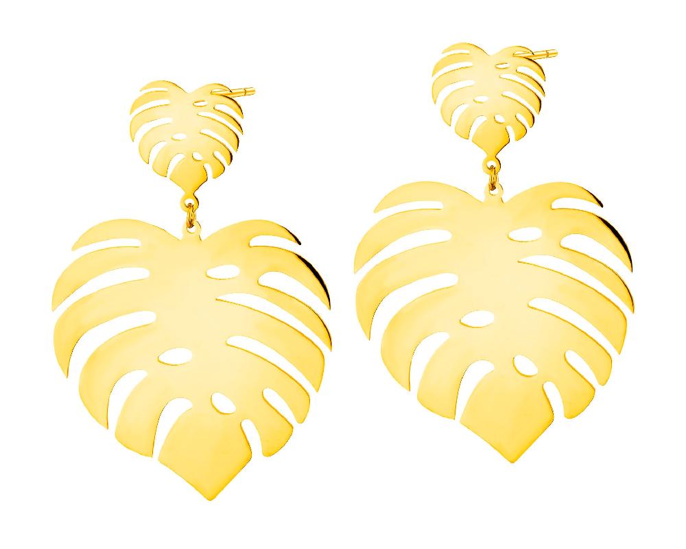 elixa KOLCZYKI ZE STALI SZLACHETNEJ - MONSTERA EL538-2884