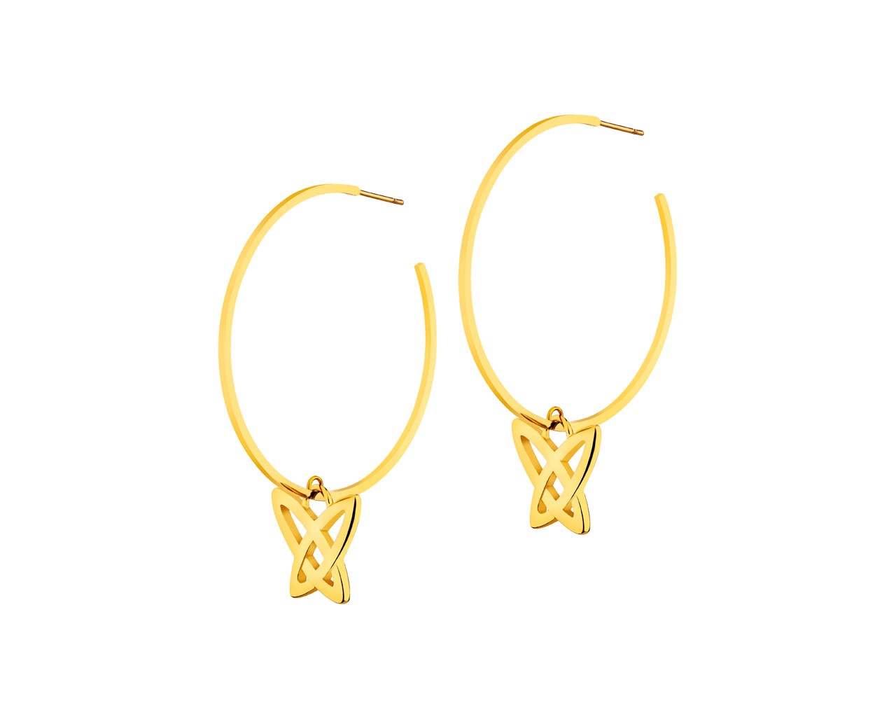 elixa KOLCZYKI ZE STALI SZLACHETNEJ - MOTYLE EL532-6408