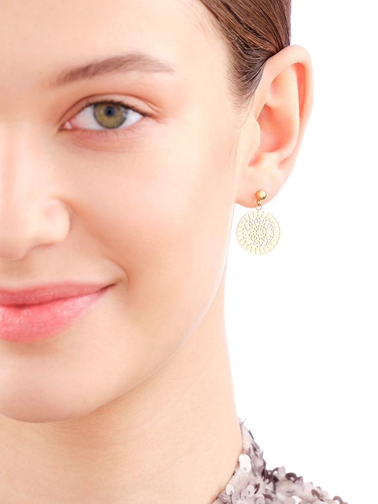 Elixa KOLCZYKI ZE STALI SZLACHETNEJ - ROZETY EL534-8982