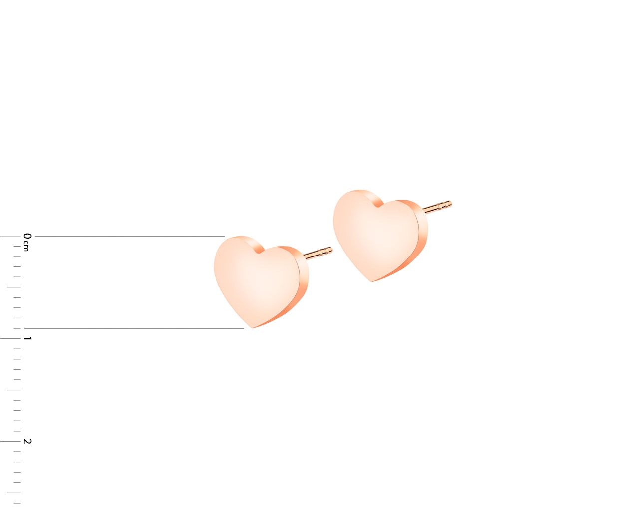 Elixa KOLCZYKI ZE STALI SZLACHETNEJ - SERCA EL529-2001