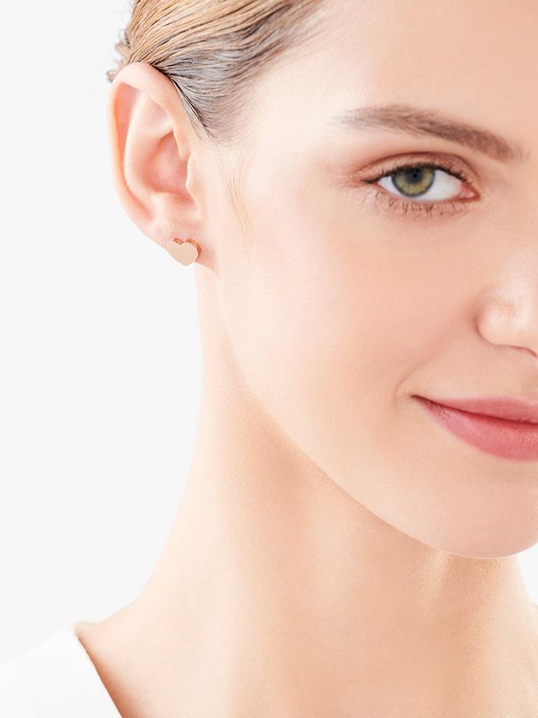 Elixa KOLCZYKI ZE STALI SZLACHETNEJ - SERCA EL529-2001