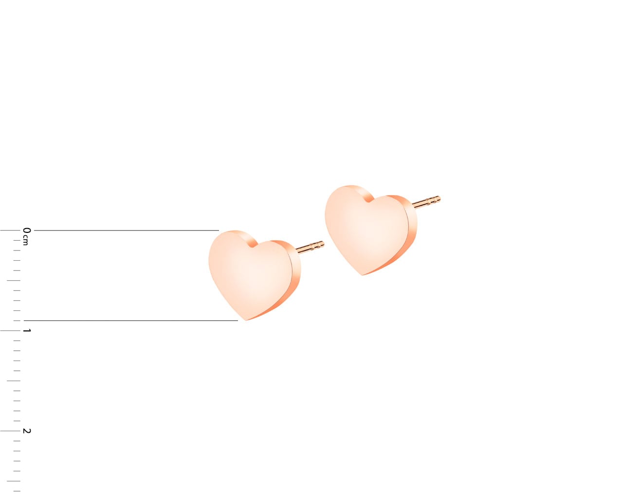 Elixa KOLCZYKI ZE STALI SZLACHETNEJ - SERCA EL529-2001