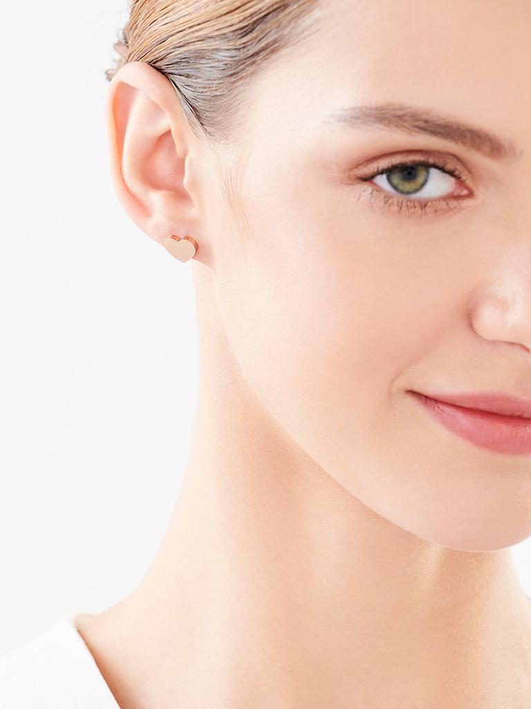 Elixa KOLCZYKI ZE STALI SZLACHETNEJ - SERCA EL529-2001