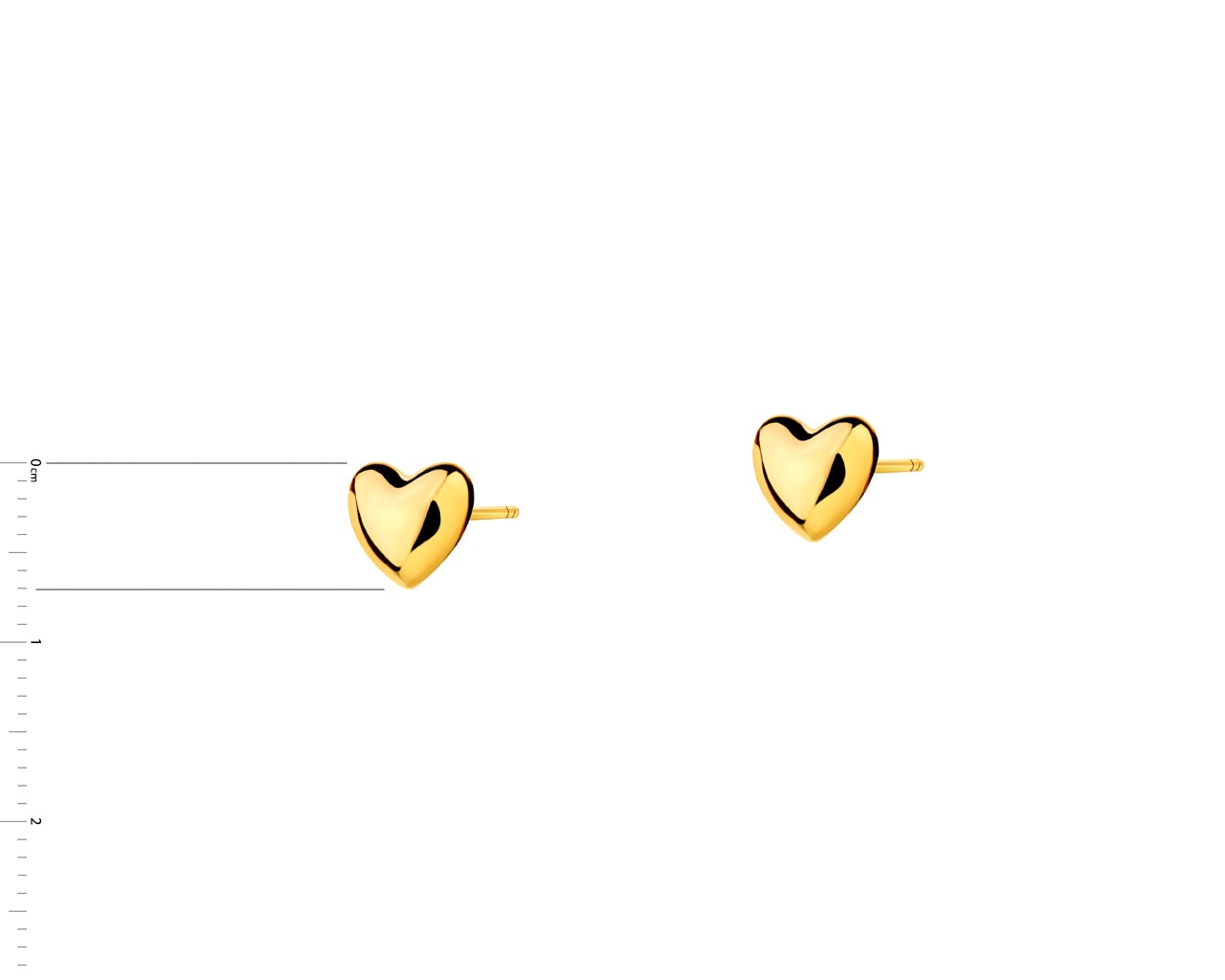 Elixa KOLCZYKI ZE STALI SZLACHETNEJ - SERCE EL525-2419