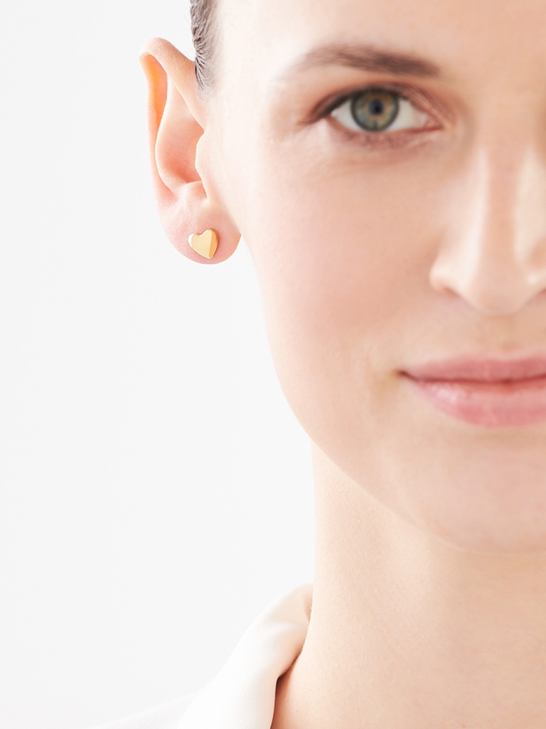 Elixa KOLCZYKI ZE STALI SZLACHETNEJ - SERCE EL525-2419