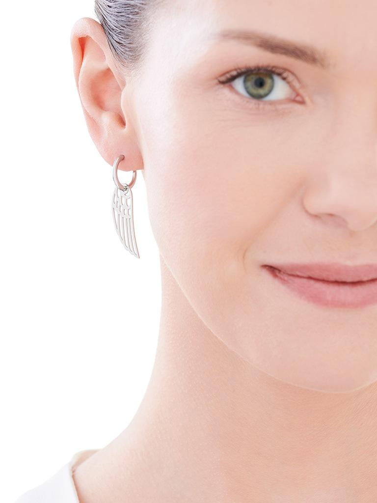 Elixa KOLCZYKI ZE STALI SZLACHETNEJ - SKRZYDŁA EL527-1388