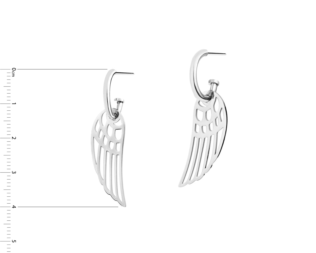 Elixa KOLCZYKI ZE STALI SZLACHETNEJ - SKRZYDŁA EL527-1388