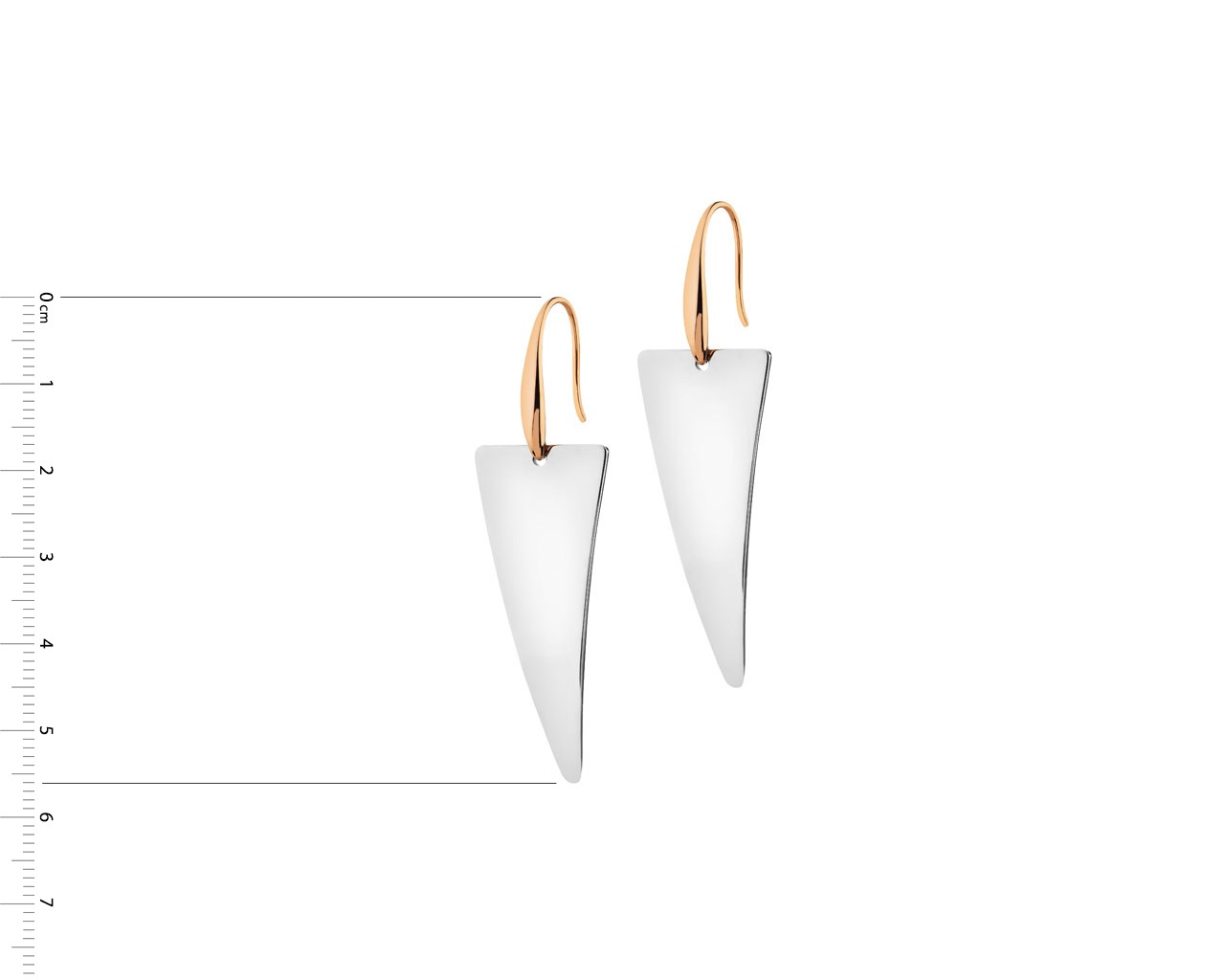 Elixa KOLCZYKI ZE STALI SZLACHETNEJ - TRÓJKĄTY EL530-7796