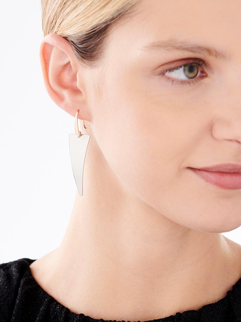 Elixa KOLCZYKI ZE STALI SZLACHETNEJ - TRÓJKĄTY EL530-7796