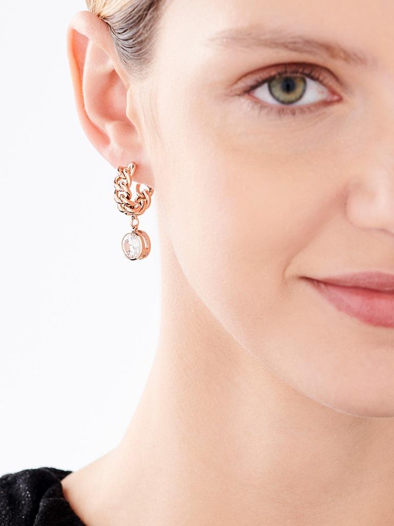 Elixa KOLCZYKI ZE STALI SZLACHETNEJ Z CYRKONIAMI EL532-6416