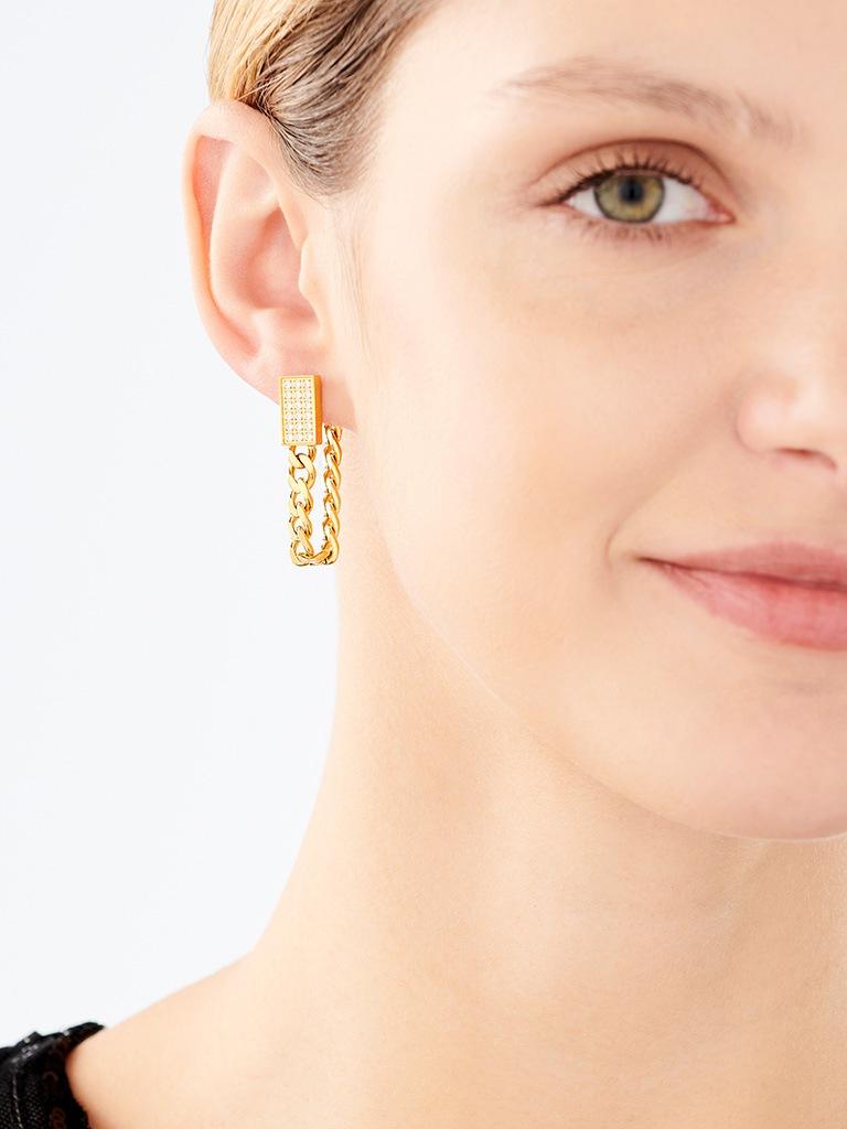 Elixa KOLCZYKI ZE STALI SZLACHETNEJ Z CYRKONIAMI EL533-8269