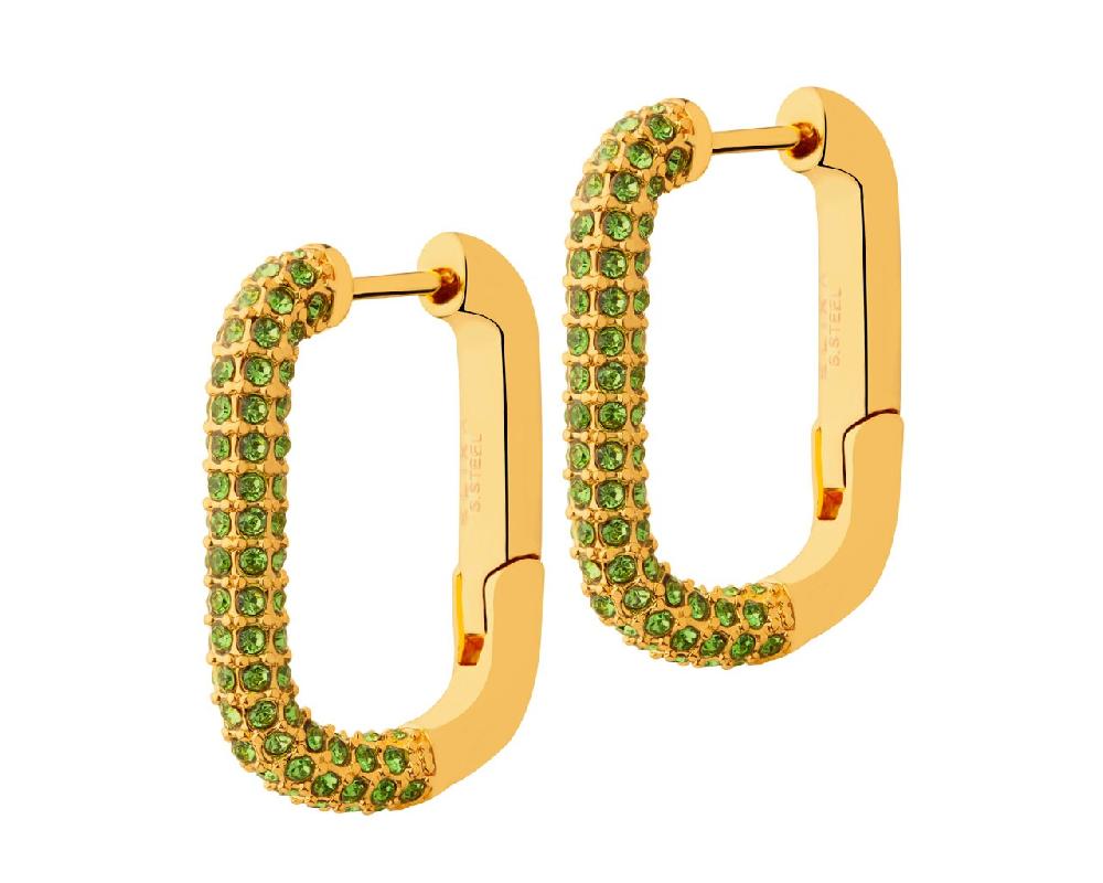 elixa KOLCZYKI ZE STALI SZLACHETNEJ Z CYRKONIAMI EL535-2855