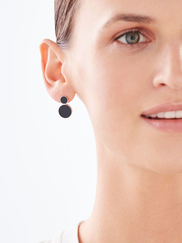 Elixa KOLCZYKI ZE STALI SZLACHETNEJ Z EMALIĄ EL522-5593