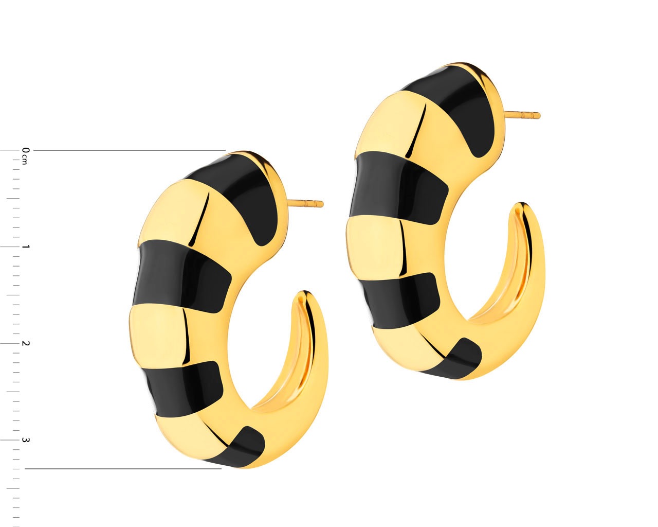 Elixa KOLCZYKI ZE STALI SZLACHETNEJ Z EMALIĄ EL535-9804