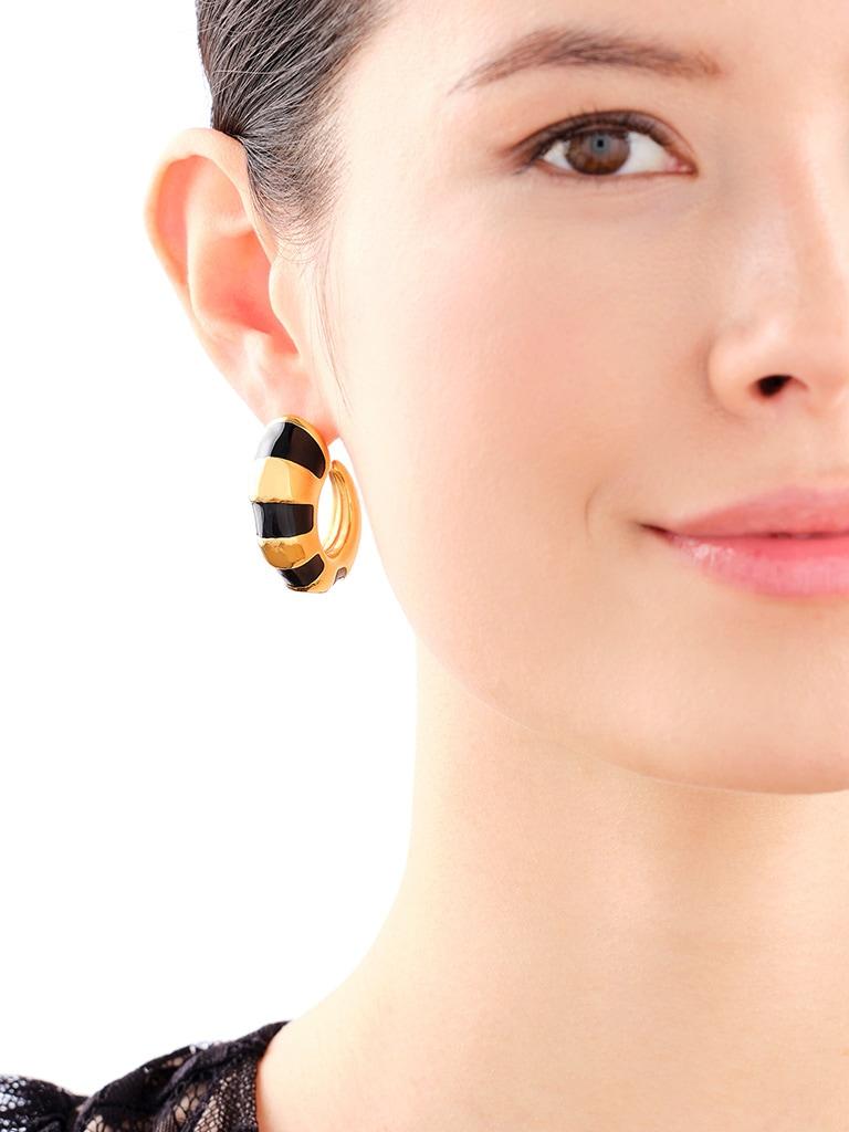 Elixa KOLCZYKI ZE STALI SZLACHETNEJ Z EMALIĄ EL535-9804