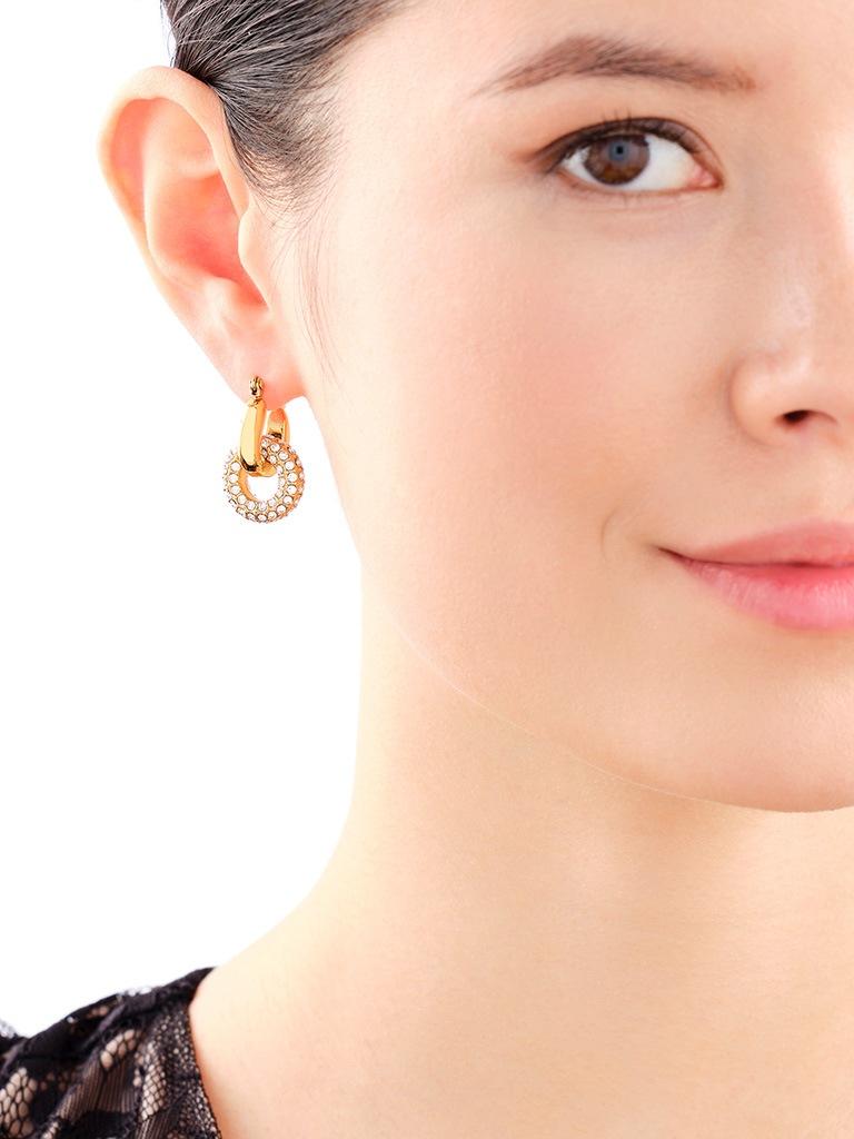 Elixa KOLCZYKI ZE STALI SZLACHETNEJ Z KRYSZTAŁAMI EL535-1460