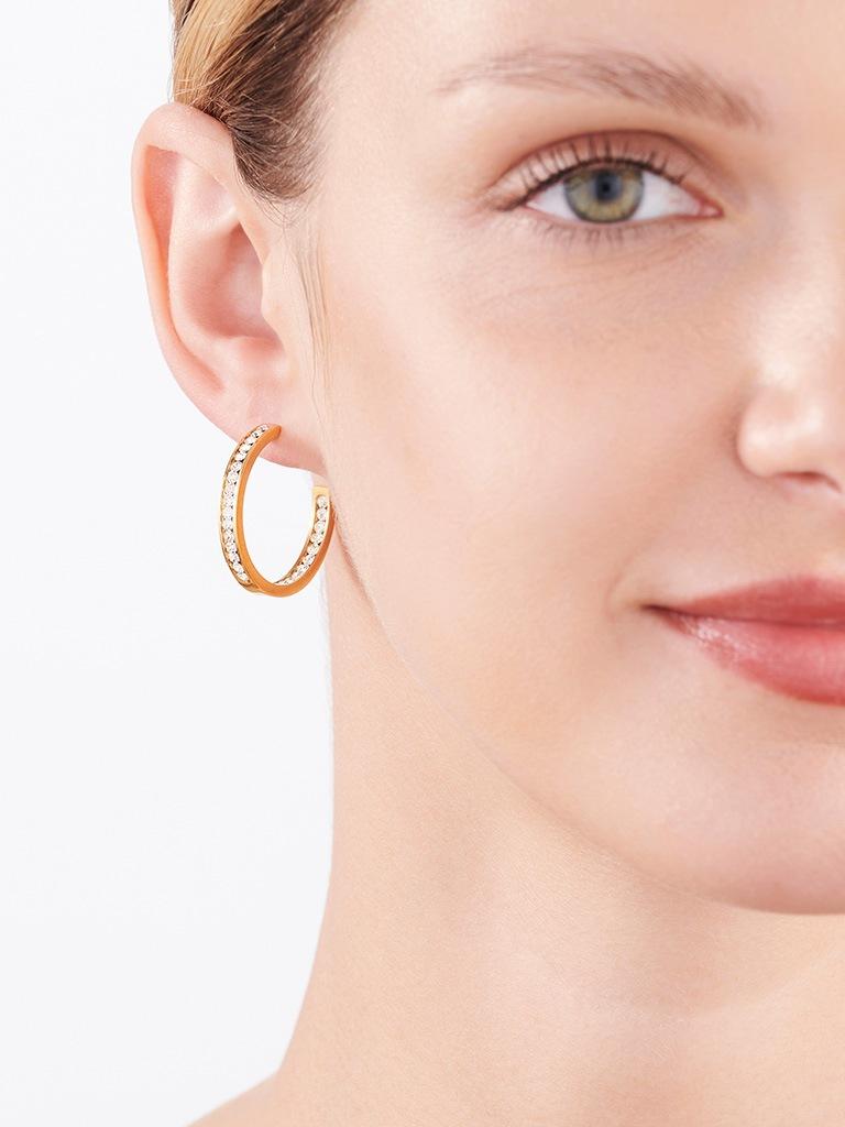 Elixa KOLCZYKI ZE STALI SZLACHETNEJ Z KRYSZTAŁAMI - KOŁA EL534-4697