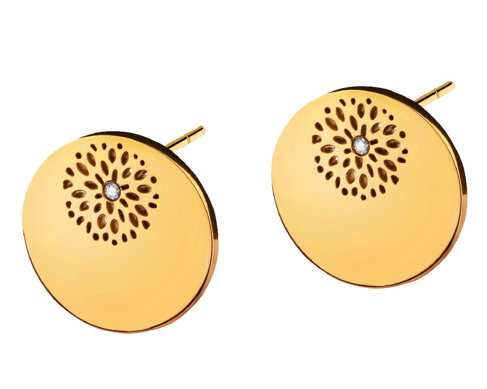 elixa KOLCZYKI ZE STALI SZLACHETNEJ Z KRYSZTAŁEM EL536-7112