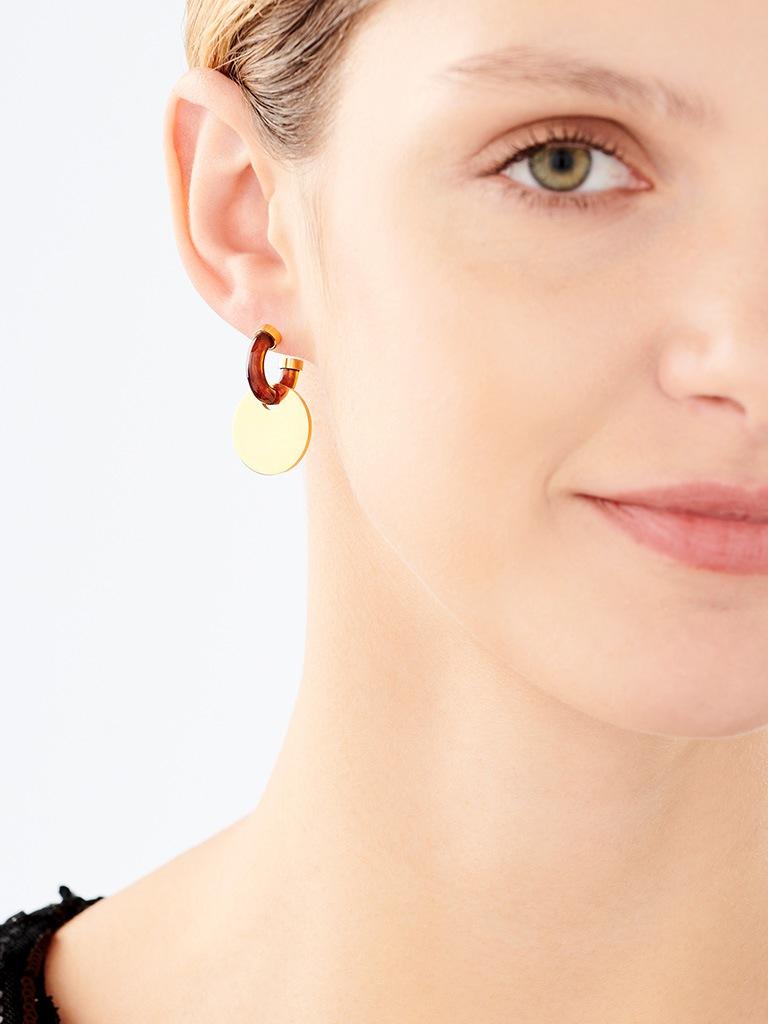 Elixa KOLCZYKI ZE STALI SZLACHETNEJ Z ŻYWICĄ EPOKSYDOWĄ EL531-8046