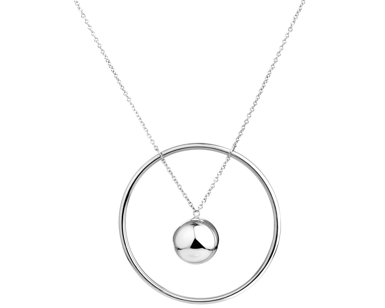 elixa NASZYJNIK ZE STALI SZLACHETNEJ - KOŁO KULKA EL129-4356