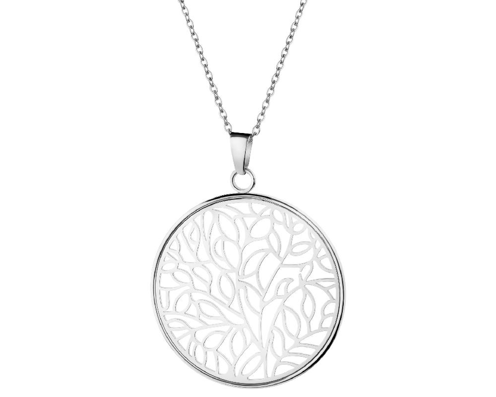 elixa NASZYJNIK ZE STALI SZLACHETNEJ - KOŁO LIŚCIE EL536-5109