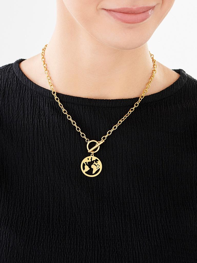 Elixa NASZYJNIK ZE STALI SZLACHETNEJ - KULA ZIEMSKA EL532-6784