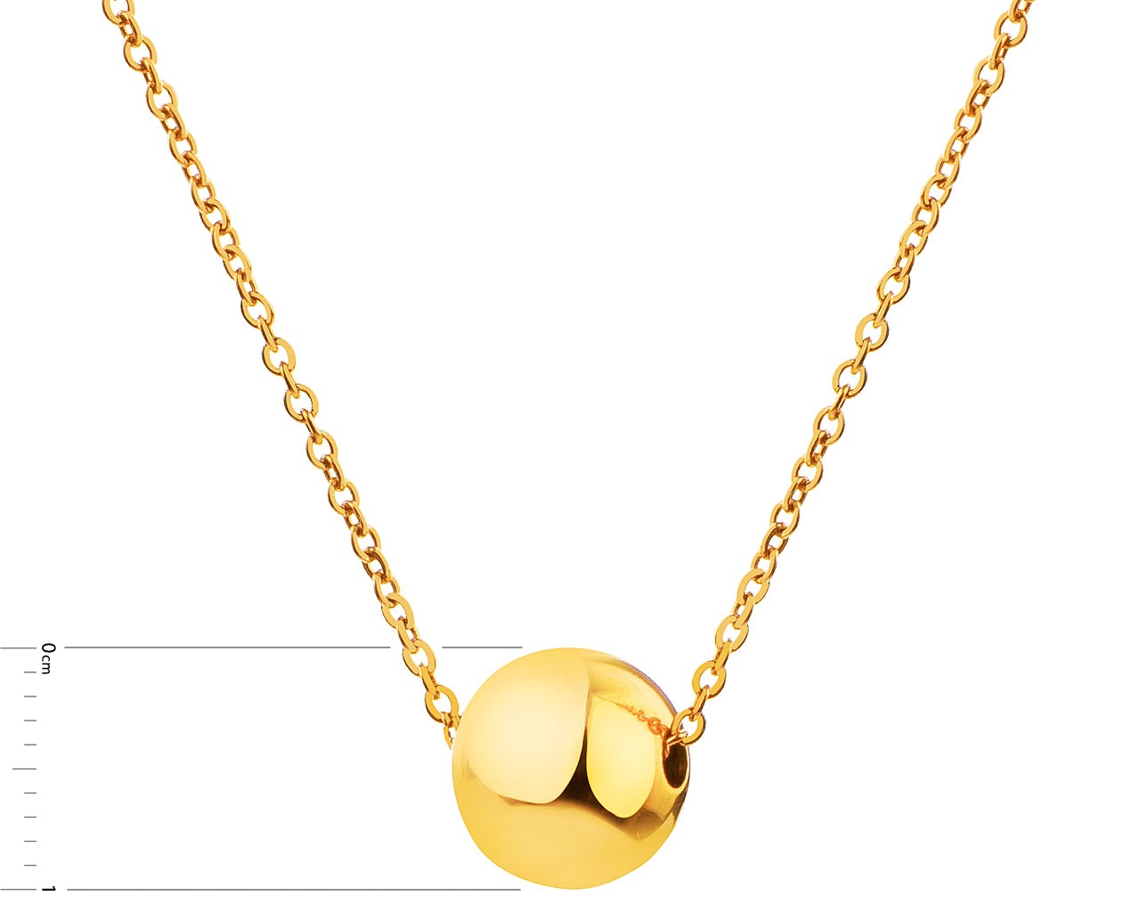 Elixa NASZYJNIK ZE STALI SZLACHETNEJ - KULKA EL527-1229