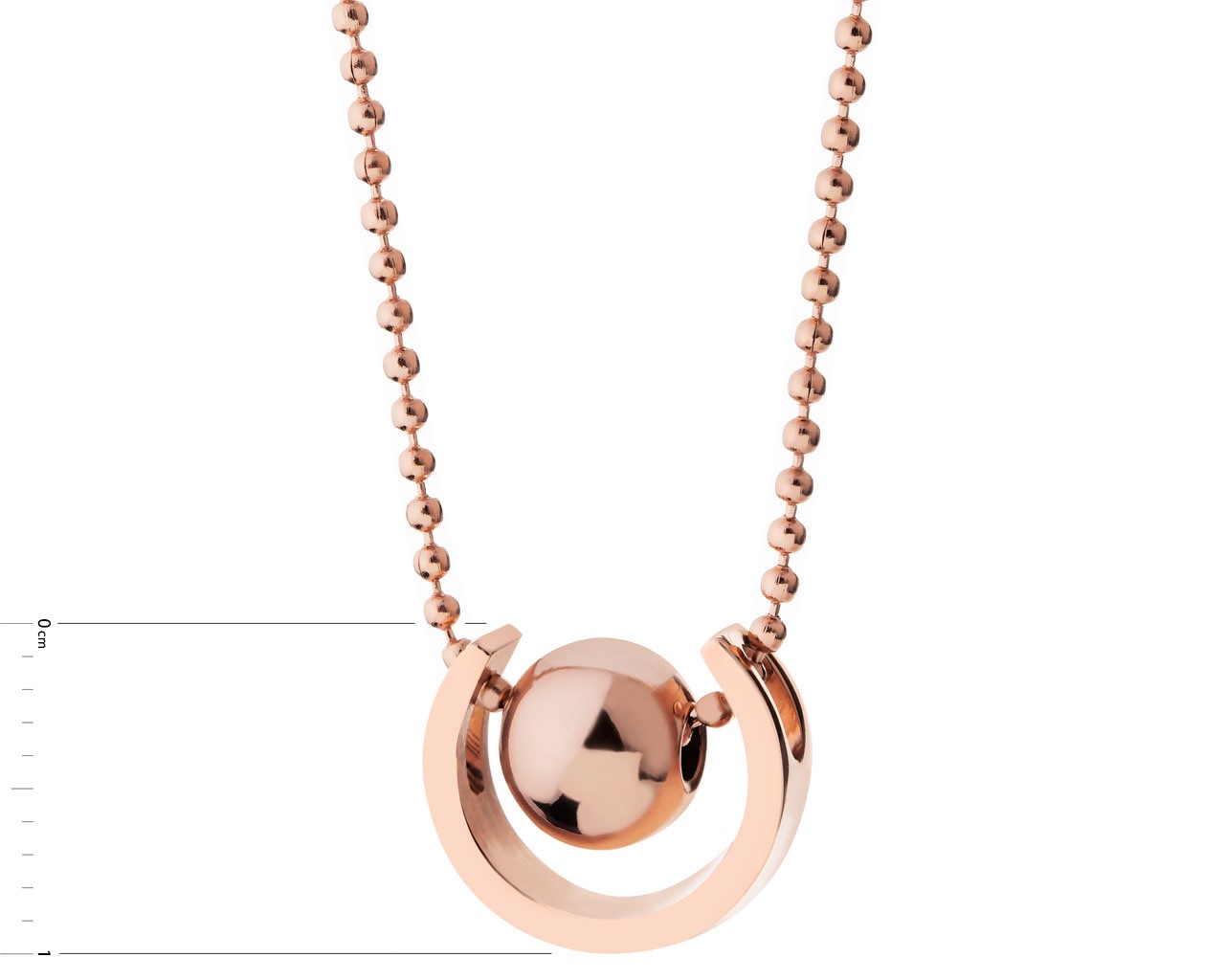 Elixa NASZYJNIK ZE STALI SZLACHETNEJ - KULKA EL532-0970