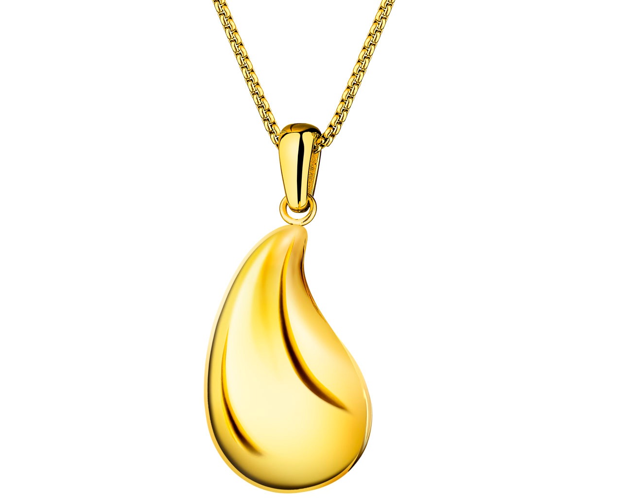 elixa NASZYJNIK ZE STALI SZLACHETNEJ - ŁEZKA EL537-1386