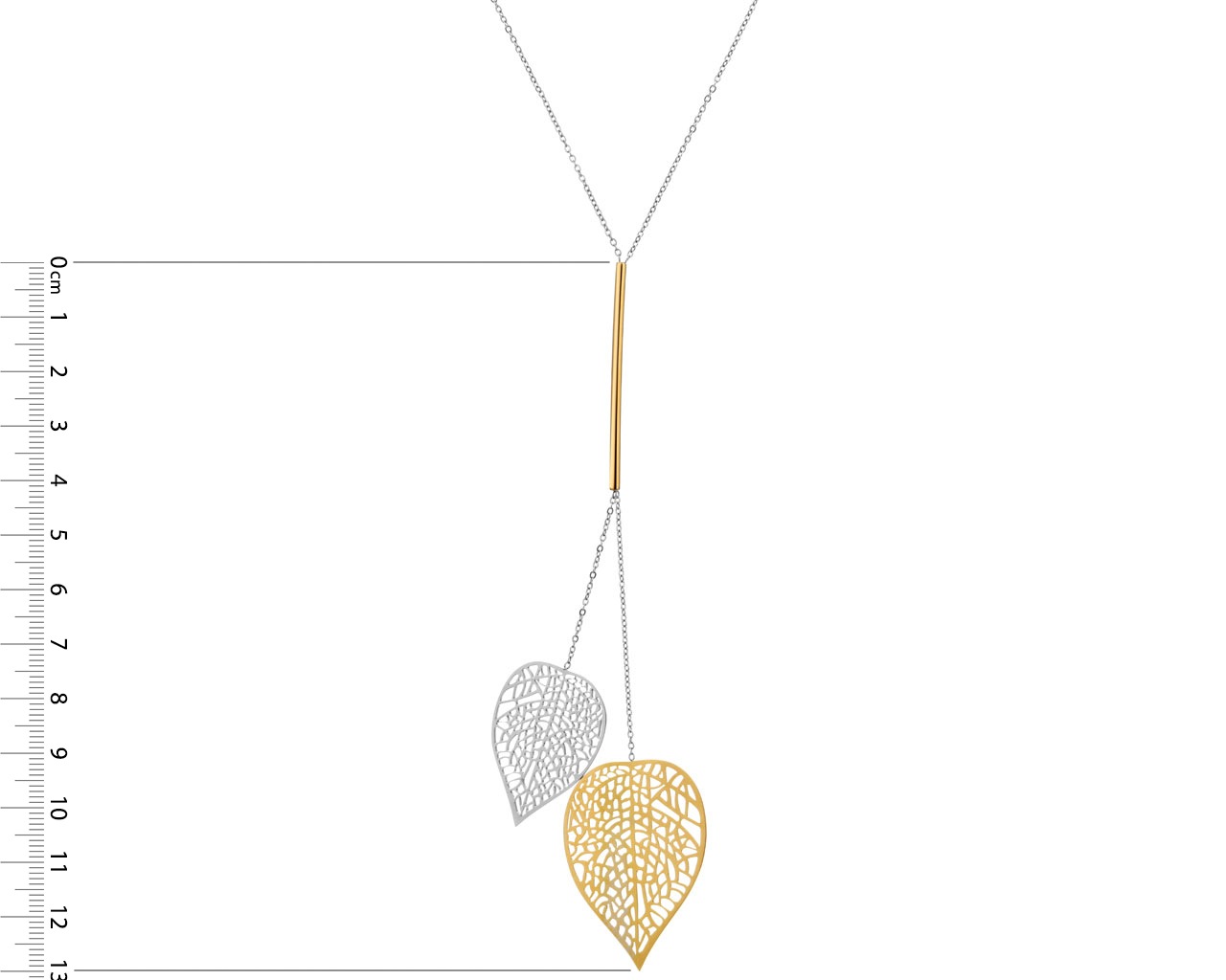 Elixa NASZYJNIK ZE STALI SZLACHETNEJ - LIŚĆ EL528-9372