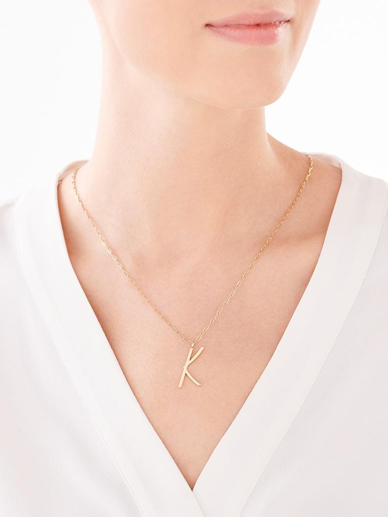 Elixa NASZYJNIK ZE STALI SZLACHETNEJ - LITERA K EL531-4106