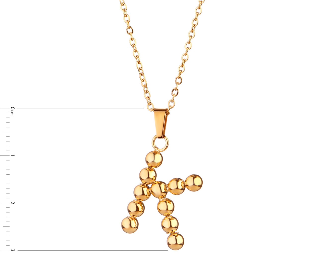 Elixa NASZYJNIK ZE STALI SZLACHETNEJ - LITERA K EL531-9165