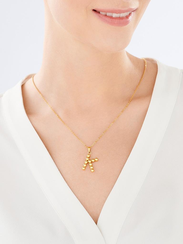 Elixa NASZYJNIK ZE STALI SZLACHETNEJ - LITERA K EL531-9165