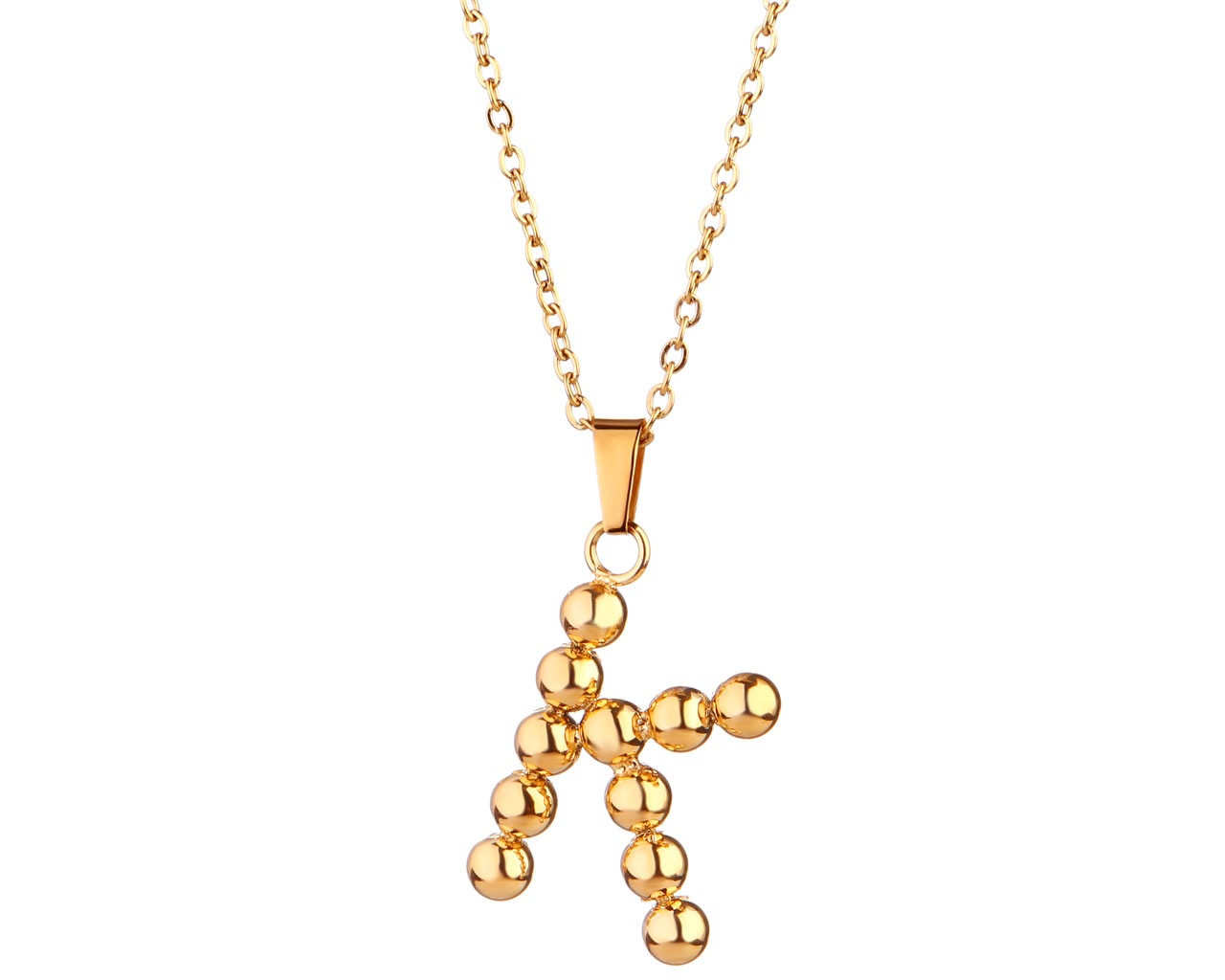 elixa NASZYJNIK ZE STALI SZLACHETNEJ - LITERA K EL531-9165