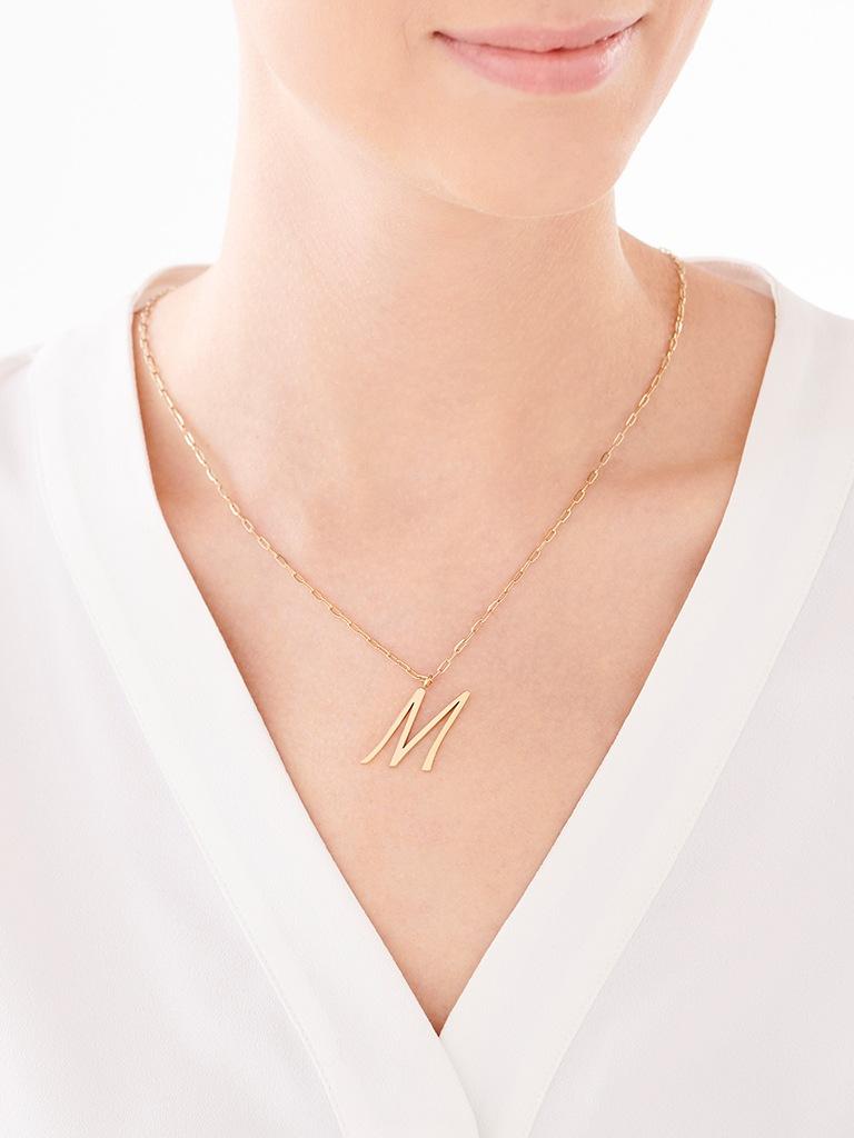 Elixa NASZYJNIK ZE STALI SZLACHETNEJ - LITERA M EL531-4097