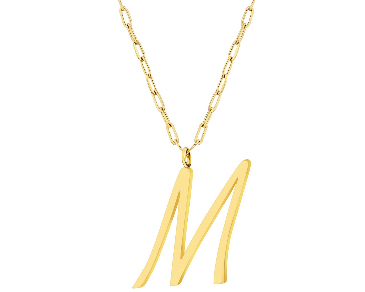 elixa NASZYJNIK ZE STALI SZLACHETNEJ - LITERA M EL531-4097