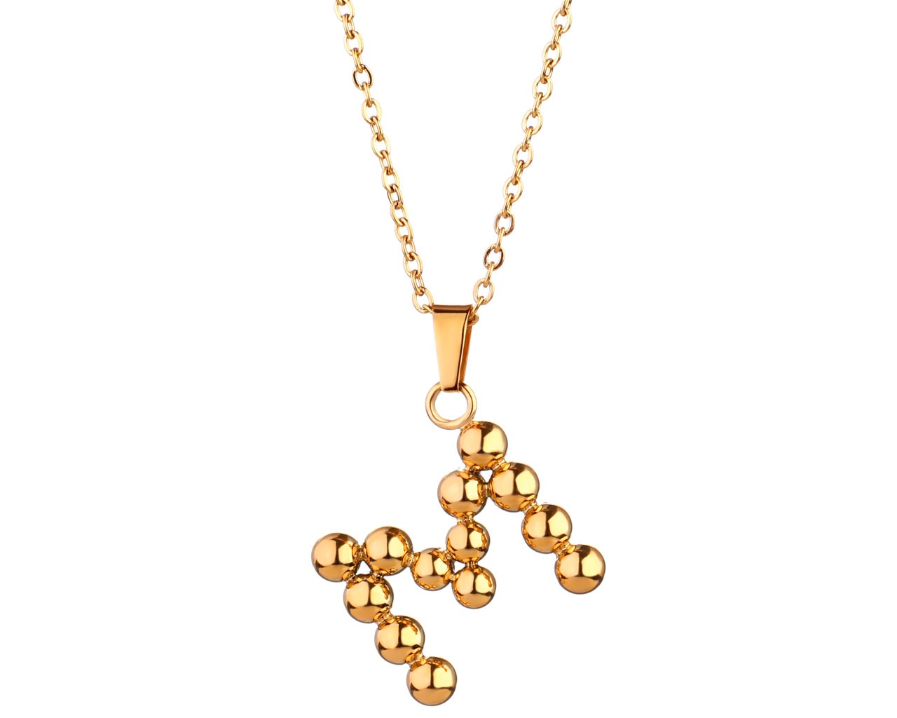 elixa NASZYJNIK ZE STALI SZLACHETNEJ - LITERA M EL531-9160