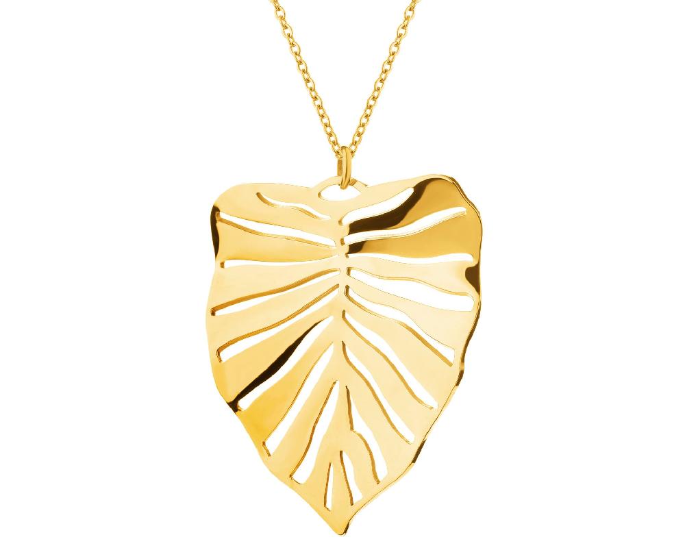 elixa NASZYJNIK ZE STALI SZLACHETNEJ - MONSTERA EL538-4085