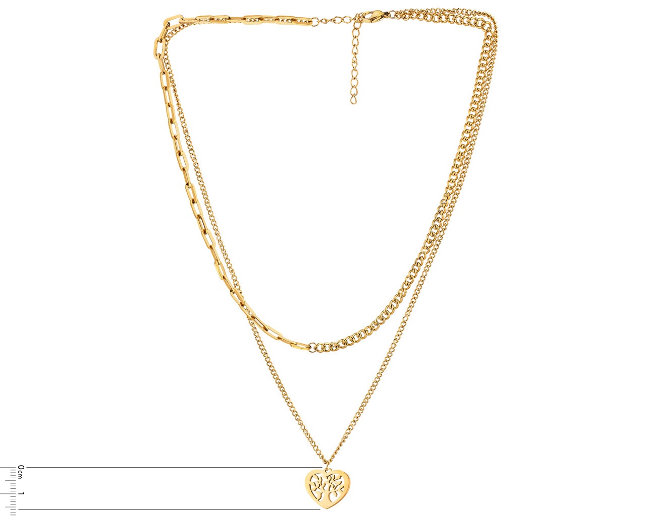 Elixa NASZYJNIK ZE STALI SZLACHETNEJ - SERCE DRZEWKO EL531-3537