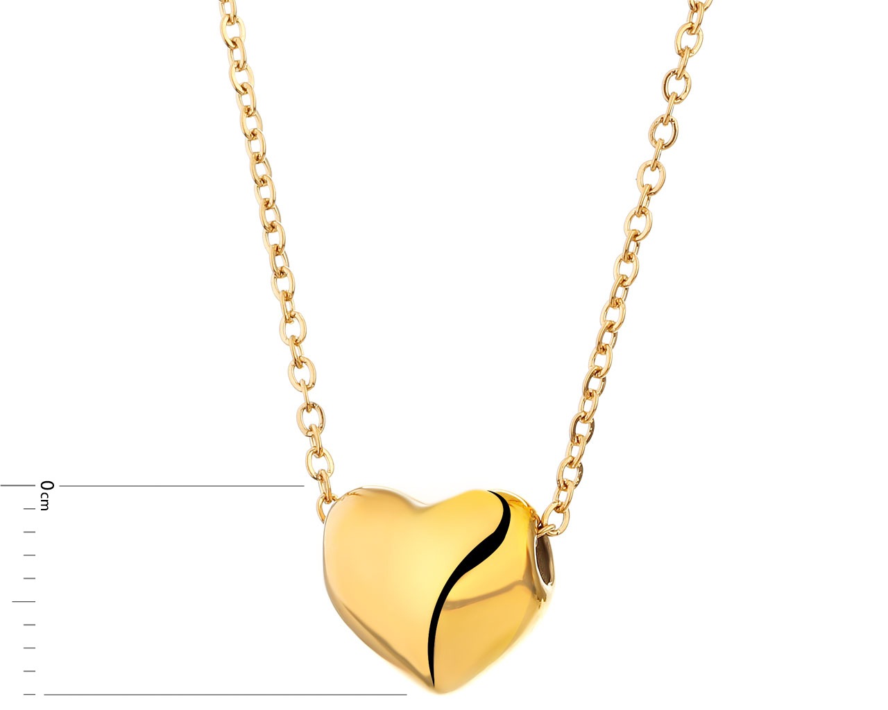 Elixa NASZYJNIK ZE STALI SZLACHETNEJ - SERCE EL525-2420