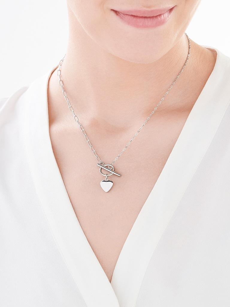 Elixa NASZYJNIK ZE STALI SZLACHETNEJ - SERCE EL530-0372