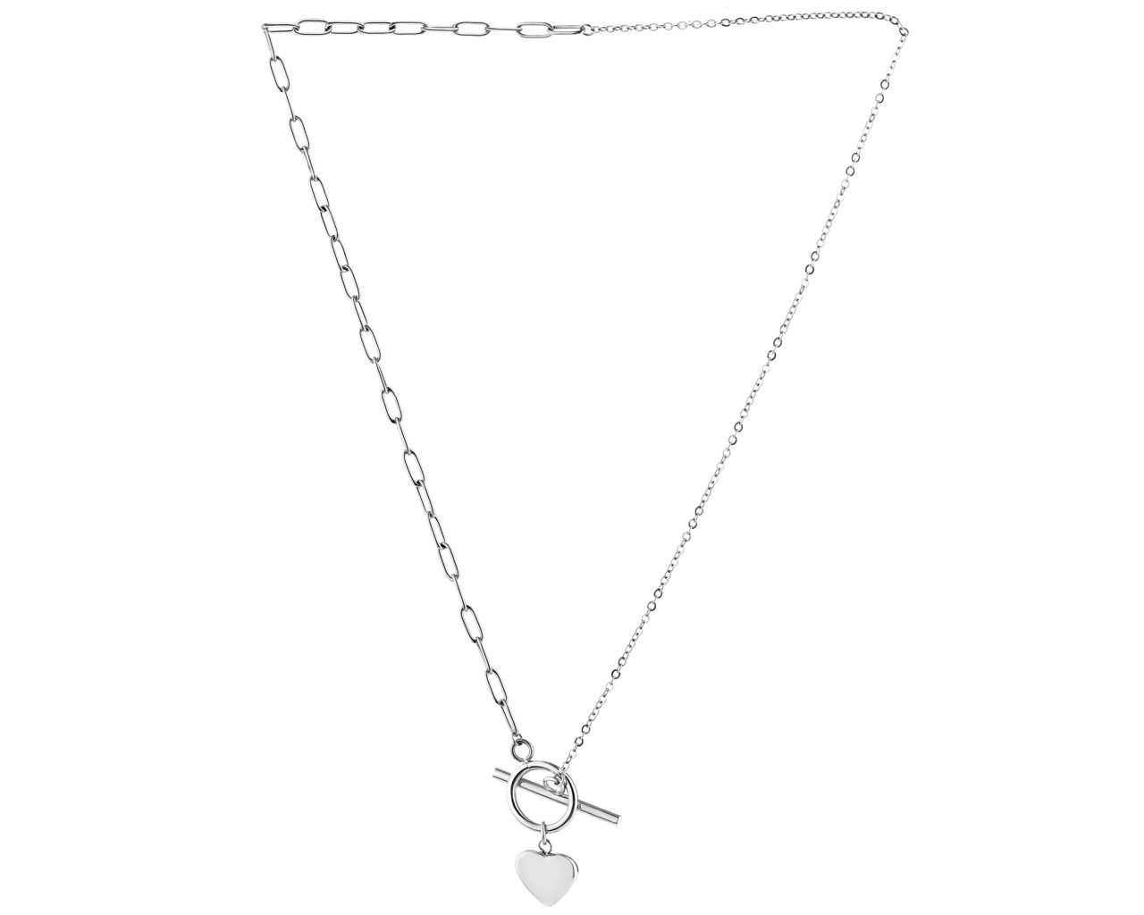 elixa NASZYJNIK ZE STALI SZLACHETNEJ - SERCE EL530-0372