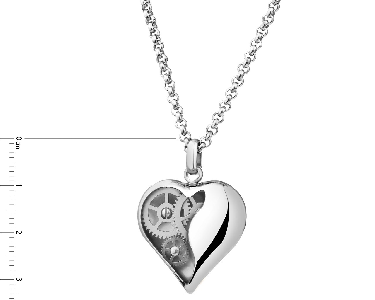 Elixa NASZYJNIK ZE STALI SZLACHETNEJ - SERCE EL530-9058