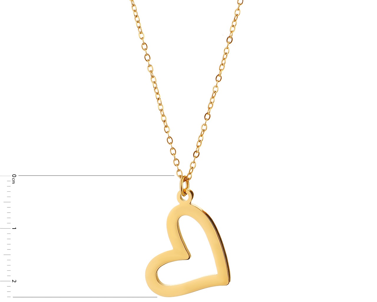 Elixa NASZYJNIK ZE STALI SZLACHETNEJ - SERCE EL531-3463