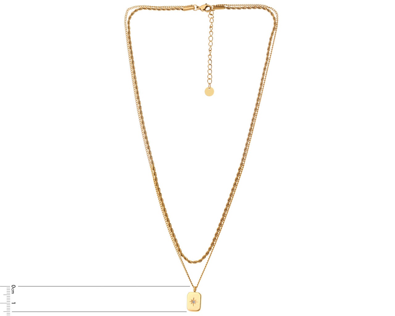 Elixa NASZYJNIK ZE STALI SZLACHETNEJ Z CYRKONIĄ - GWIAZDA EL532-6443